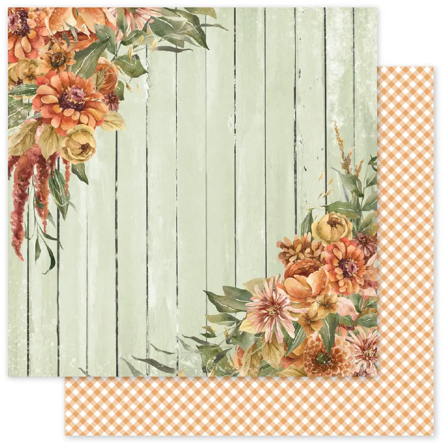 Autumn Florals Basics F 12X12 Paper (12Pc Bulk Pack) 35469 1