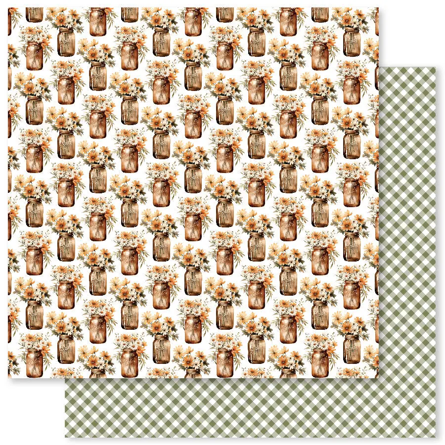 Autumn Florals E 12X12 Paper (12Pc Bulk Pack) 32976 1