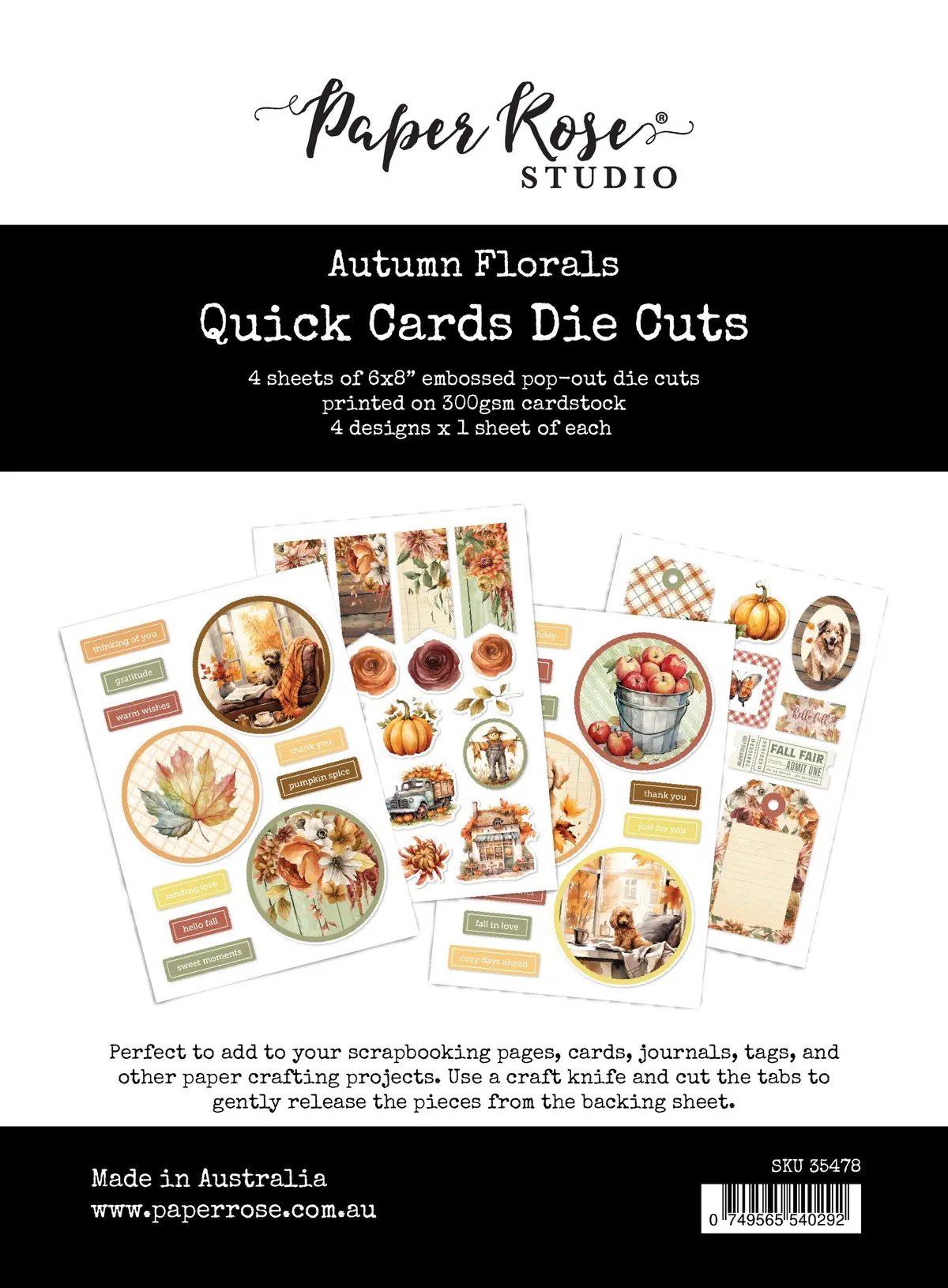 Autumn Florals Quick Card Die Cuts 35478 1