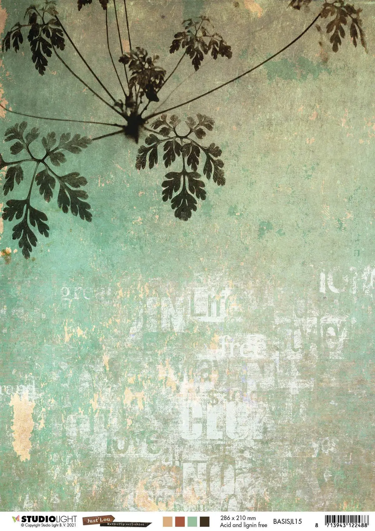 Just Lou Bg Paper 170Gr Butterfly Collection 210X297mm Nr.15 1