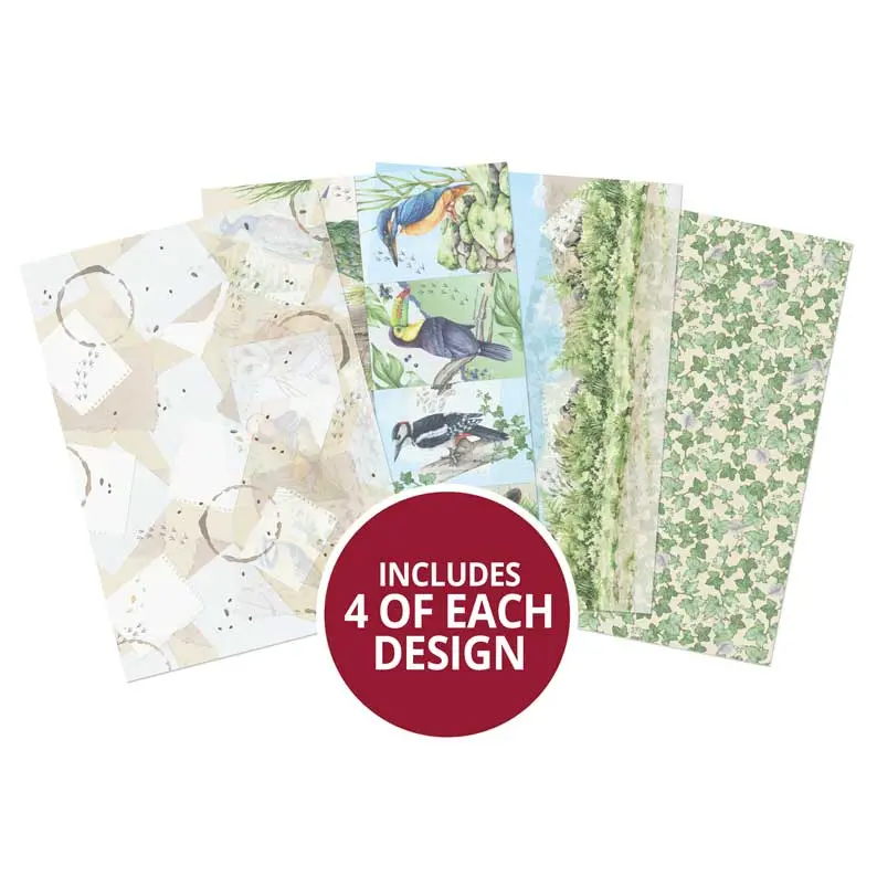 Botanical Birds Printed Parchment 1