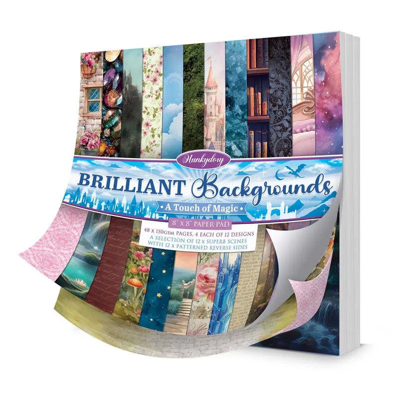 Brilliant Backgrounds - A Touch Of Magic - 8"X8" Paper Pad 1