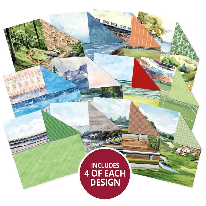 Brilliant Backgrounds - Good Sport 8" X 8" Paper Pad 2