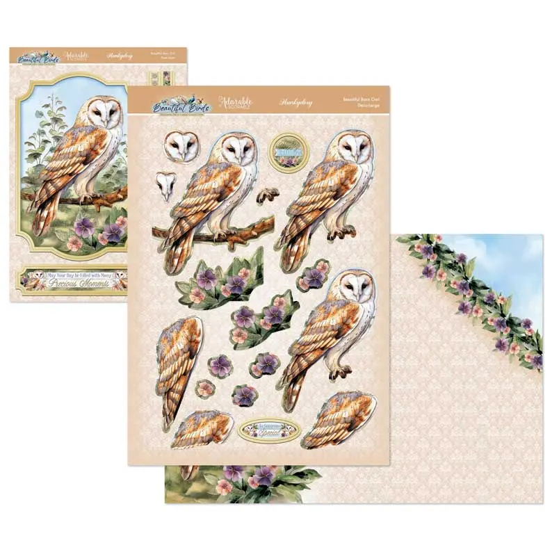 Beautiful Birds Deco-Large Set - Beautiful Barn Owl 1