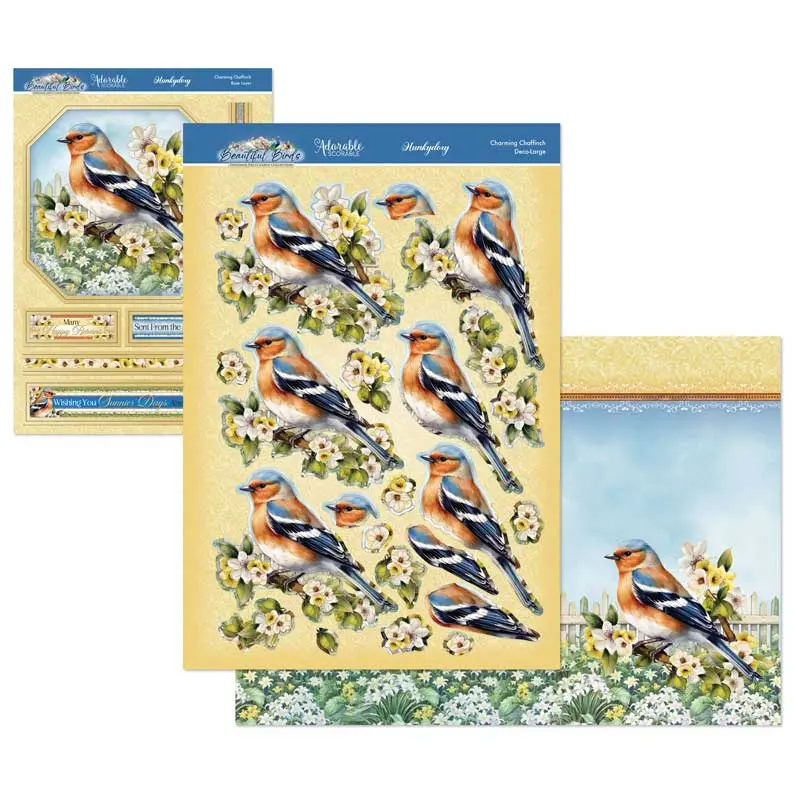 Beautiful Birds Deco-Large Set - Charming Chaffinch 1