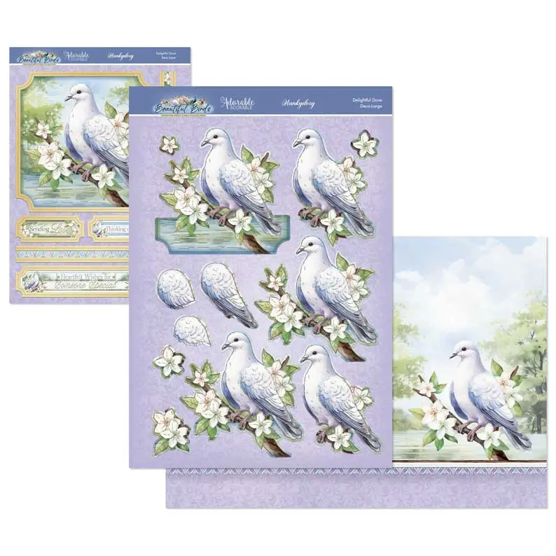 Beautiful Birds Deco-Large Set - Delightful Dove 1