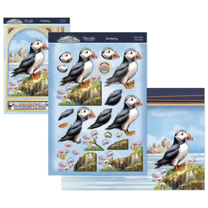 Beautiful Birds Deco-Large Set - Perfect Puffin 1