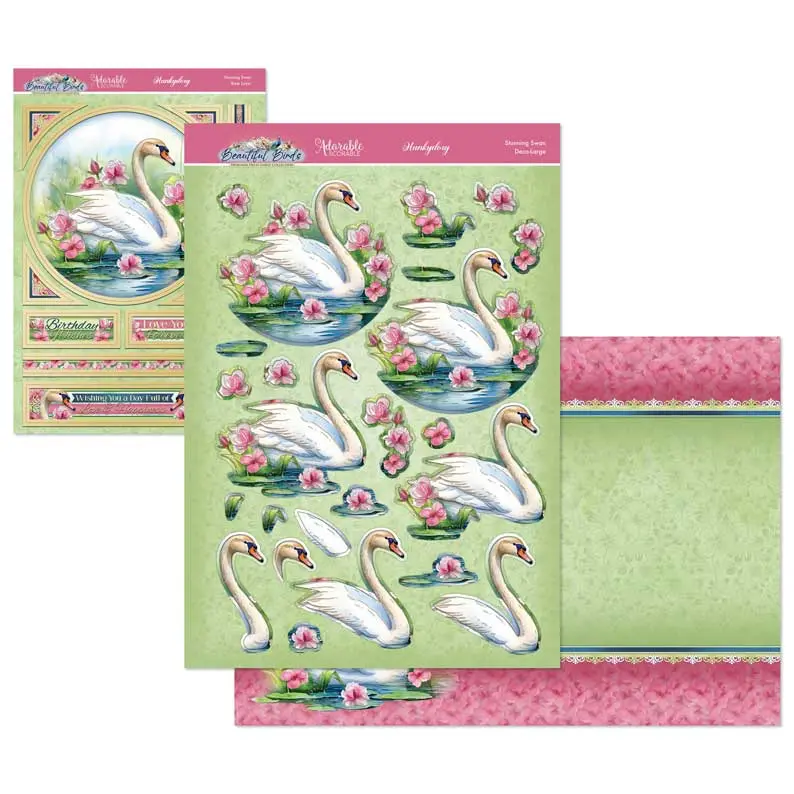 Beautiful Birds Deco-Large Set - Stunning Swan 1