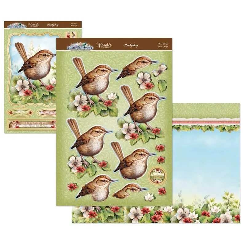 Beautiful Birds Deco-Large Set - Wee Wren 1