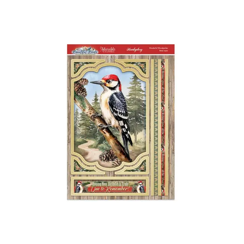 Beautiful Birds Deco-Large Set - Wonderful Woodpecker 2