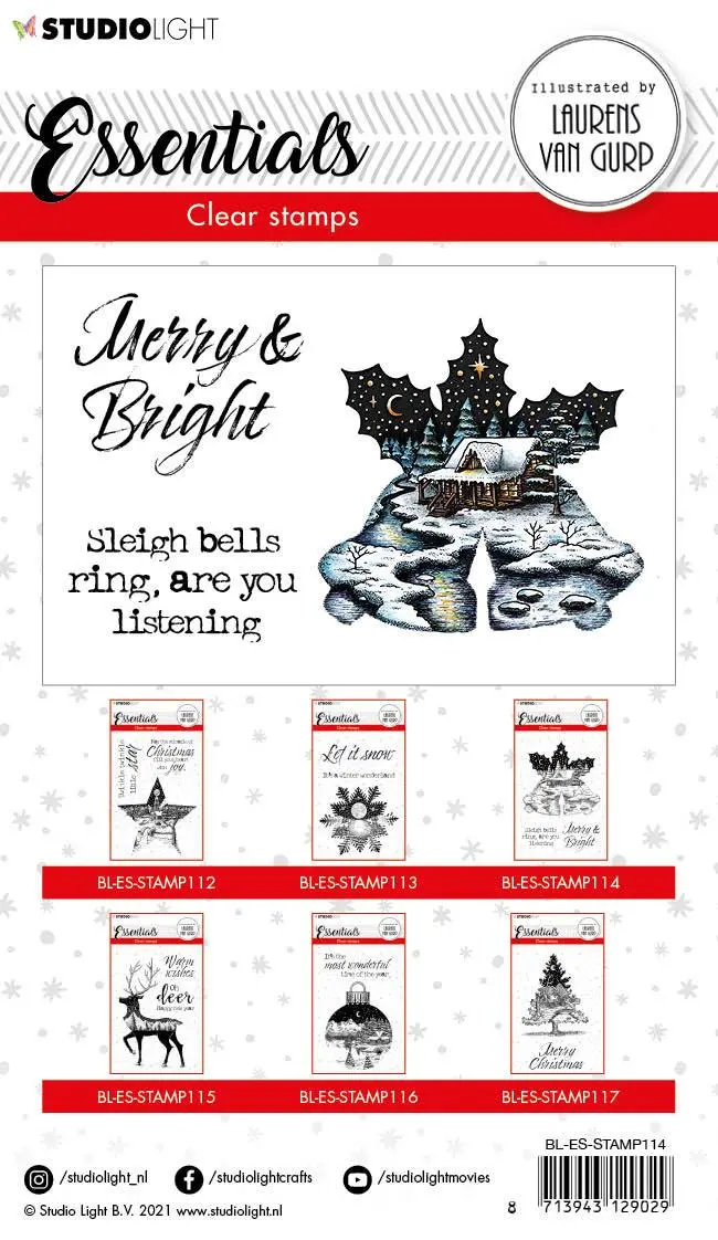 Bl Clear Stamp Christmas Bells Essentials 105X148mm Nr.114 2