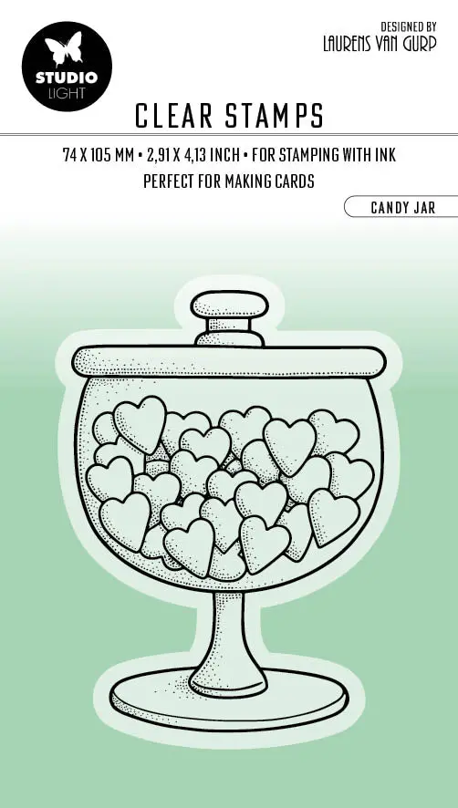 Bl Clear Stamp Candy Jar By Laurens 105X74x3mm 1 Pc Nr.351 1
