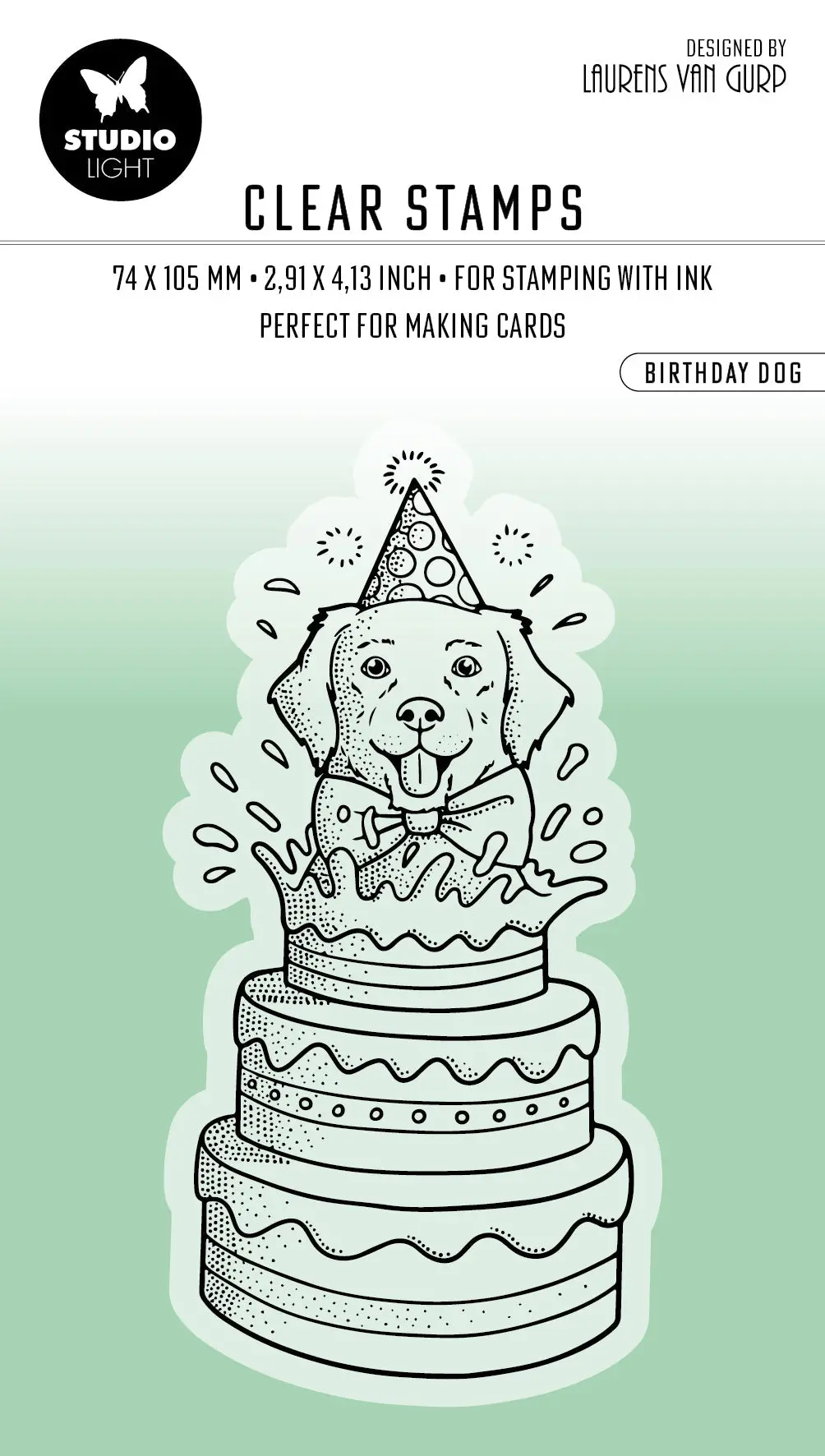 Bl Clear Stamp Birthday Dog Essentials 96X45x3mm 1 Pc Nr.410 1