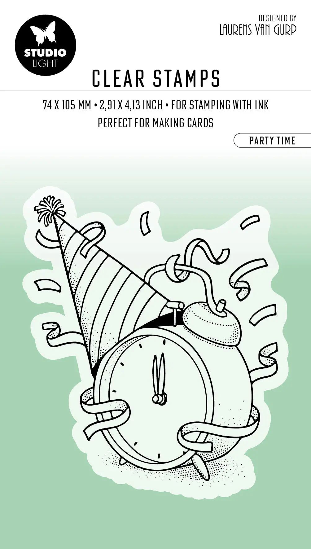 Bl Clear Stamp Party Time Essentials 80X67x3mm 1 Pc Nr.411 1