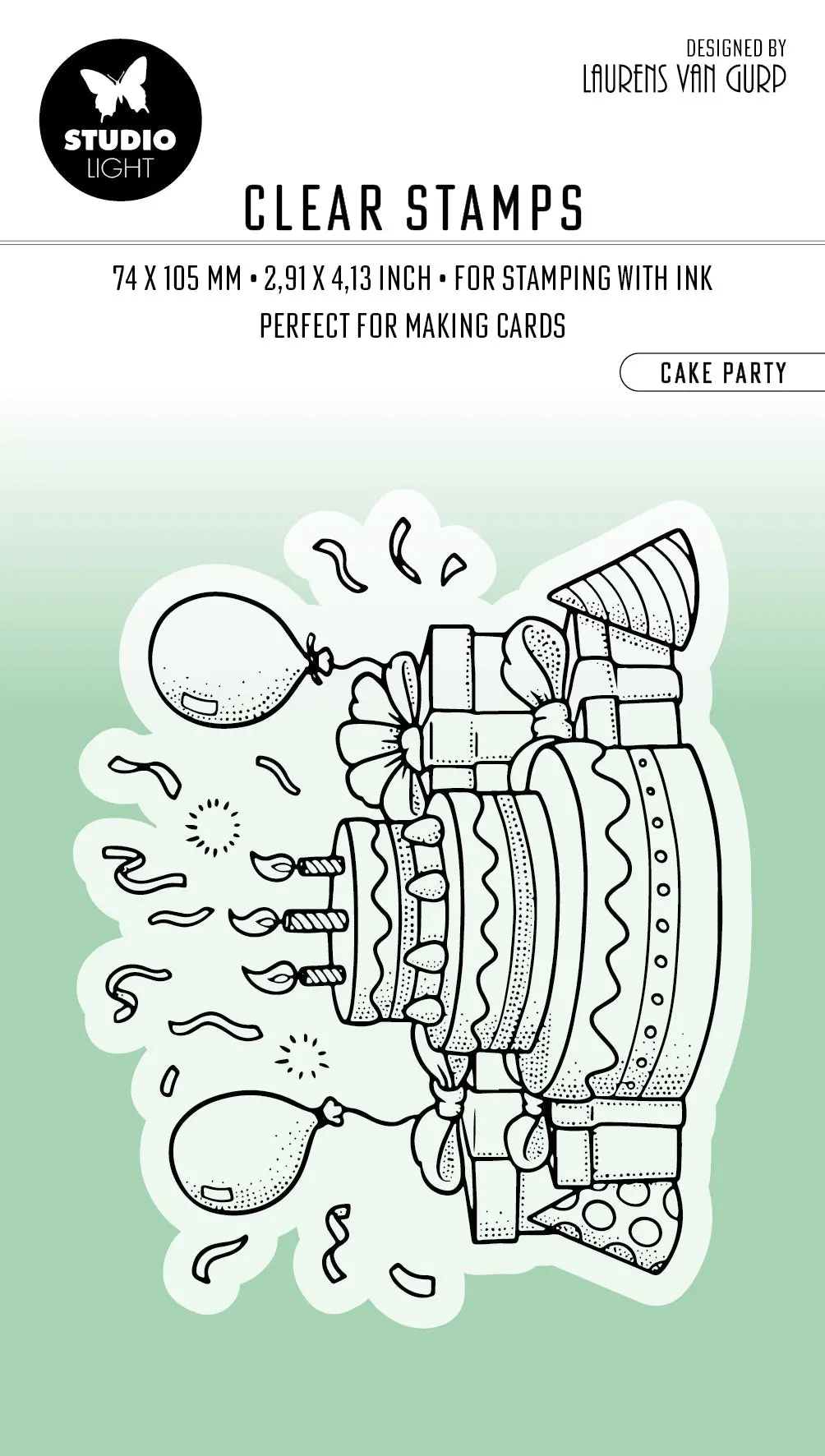 Bl Clear Stamp Cake Party Essentials 80X64x3mm 1 Pc Nr.412 1