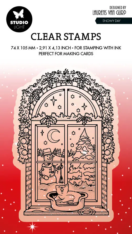 Bl Clear Stamp Snowy Day By Laurens 89X64x3mm 1 Pc Nr.486 1