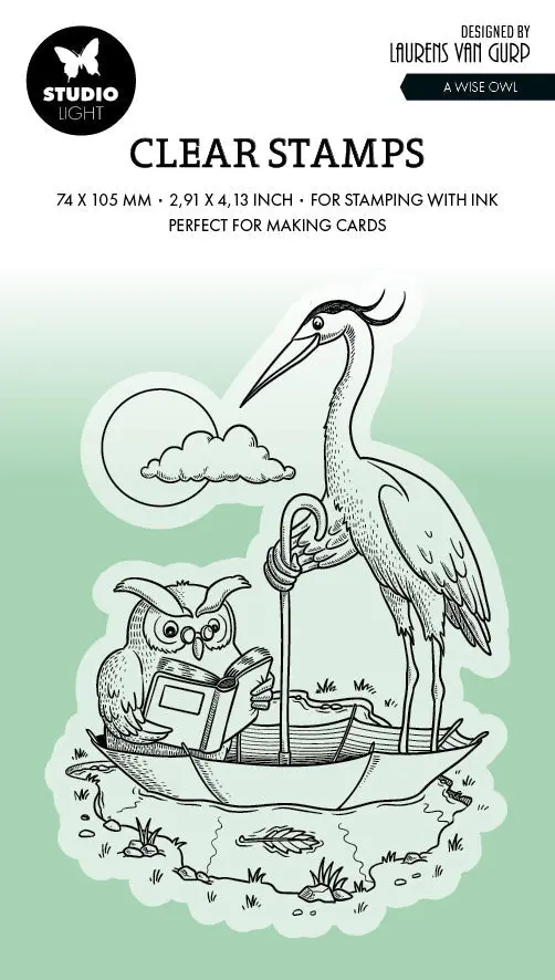 Bl Clear Stamp A Wise Owl By Laurens 89X64x3mm 1 Pc Nr.537 1