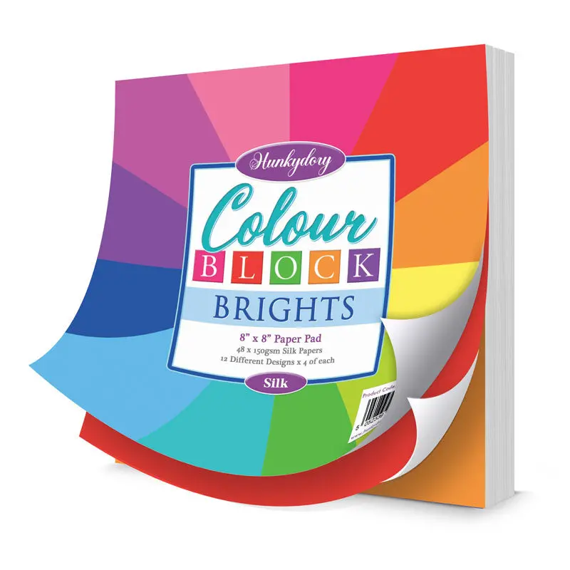 Colour Block Paper Pad - Brights - Silk 1