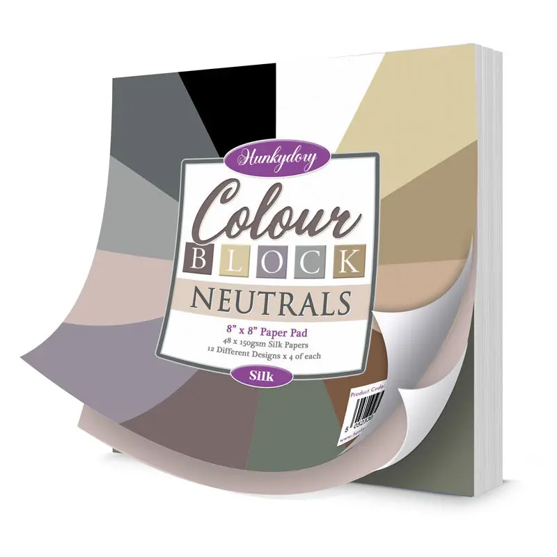 Colour Block Paper Pad - Neutrals - Silks 1
