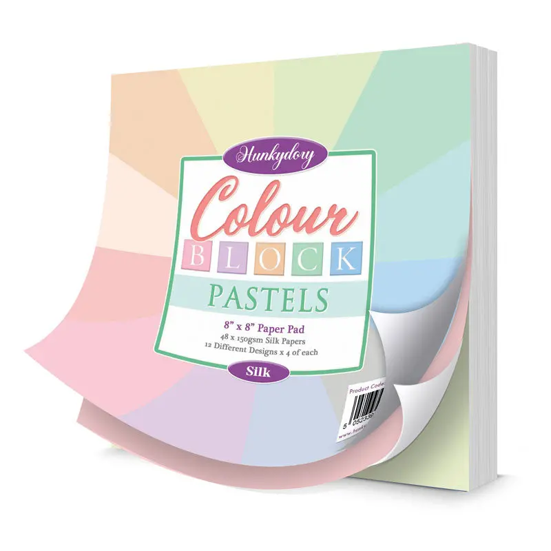 Colour Block Paper Pad - Pastels - Silks 1