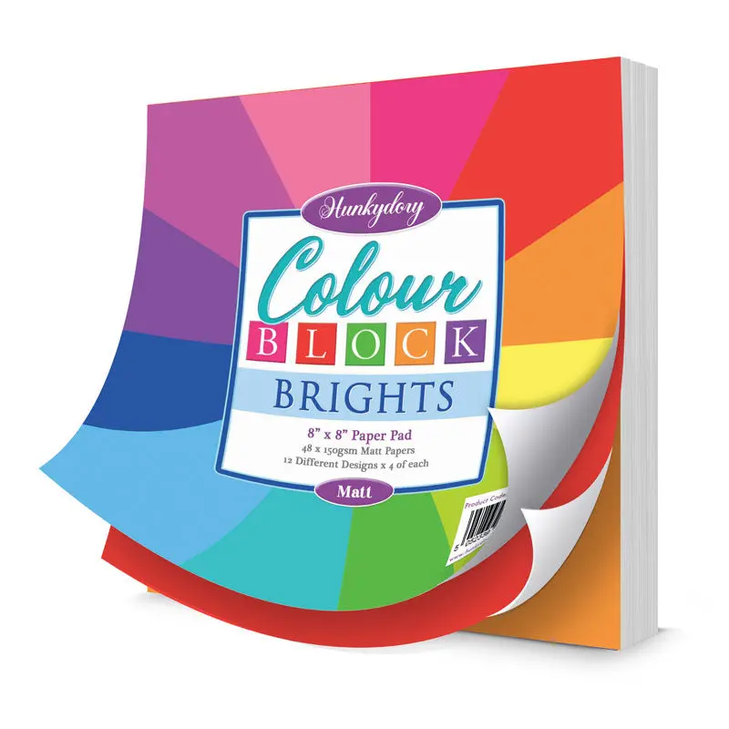 Colour Block Paper Pad - Brights - Matt 1
