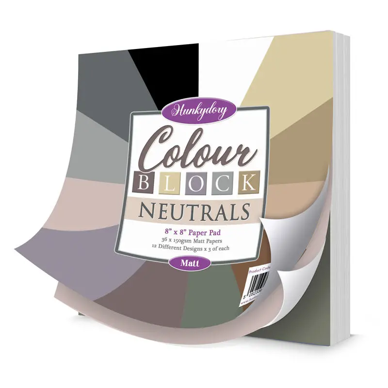 Colour Block Paper Pad - Neutrals - Matt 1