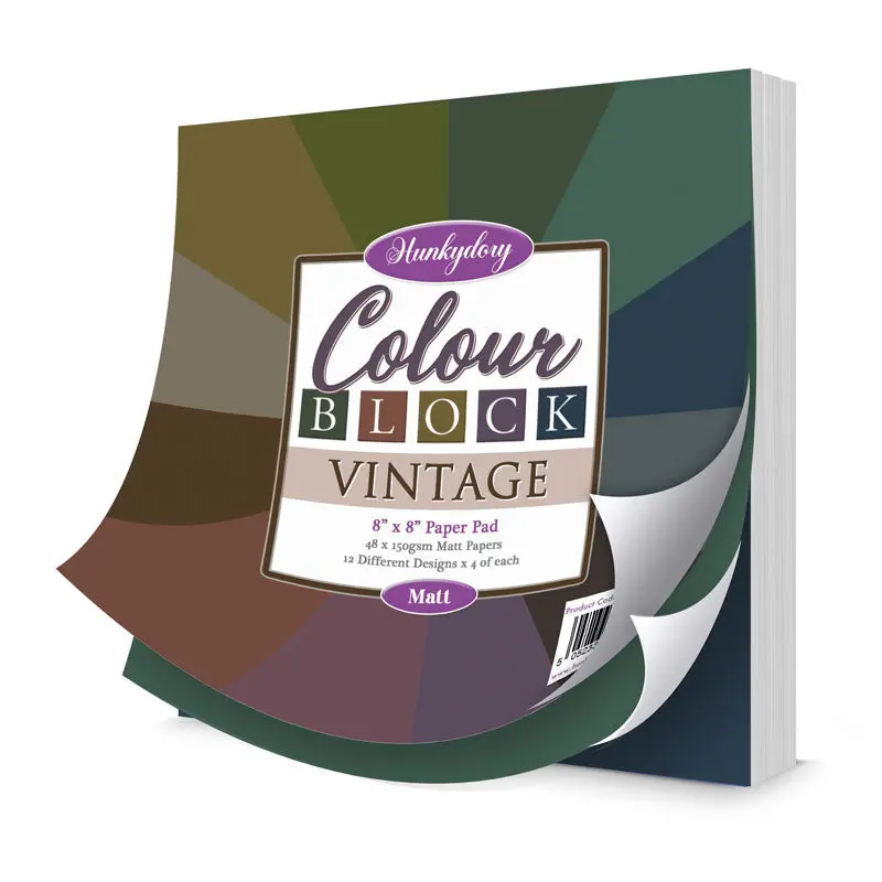 Colour Block Paper Pads - Vintage - Matt 1