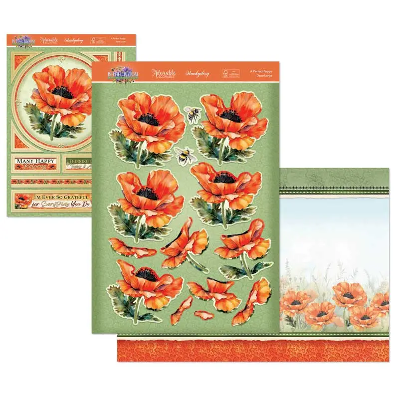 In Full Bloom Deco-Large Set - A Perfect Poppy 1