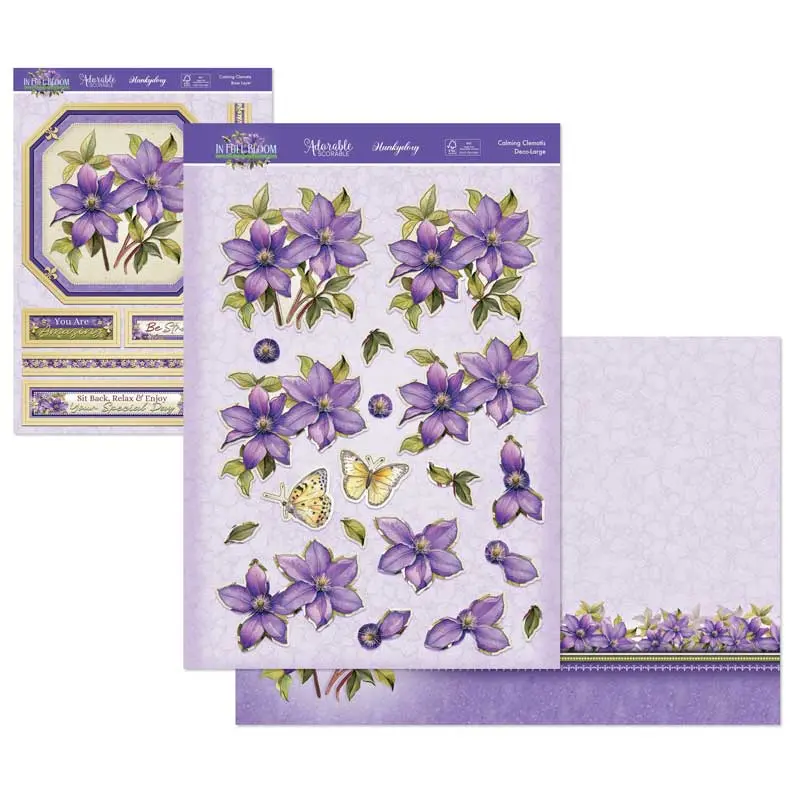 In Full Bloom Deco-Large Set - Calming Clematis 1