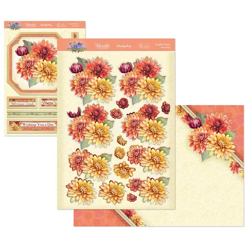 In Full Bloom Deco-Large Set - Delightful Dahlias 1