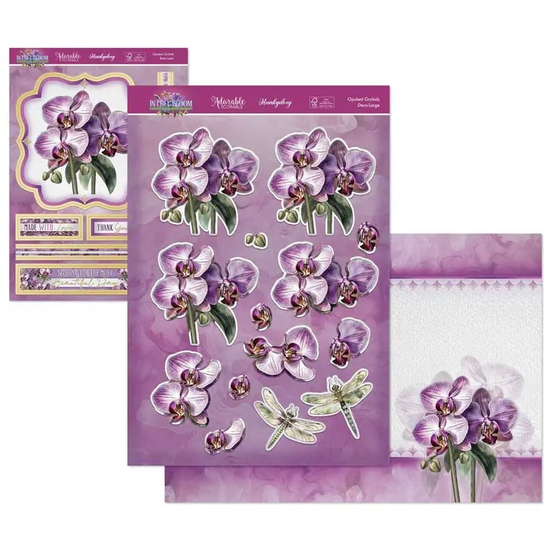 In Full Bloom Deco-Large Set - Opulent Orchids 1