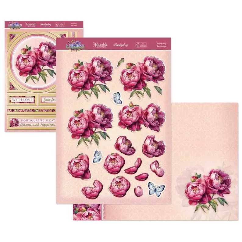 In Full Bloom Deco-Large Set - Peony Posy 1