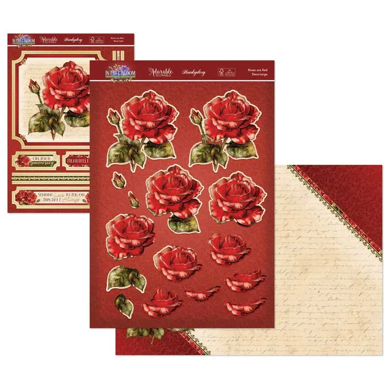 In Full Bloom Deco-Large Set - Roses Are Red 1