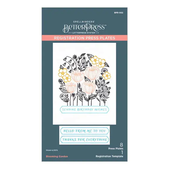Blooming Garden Press Plates From The Betterpress Place & Press Registration Collection 1
