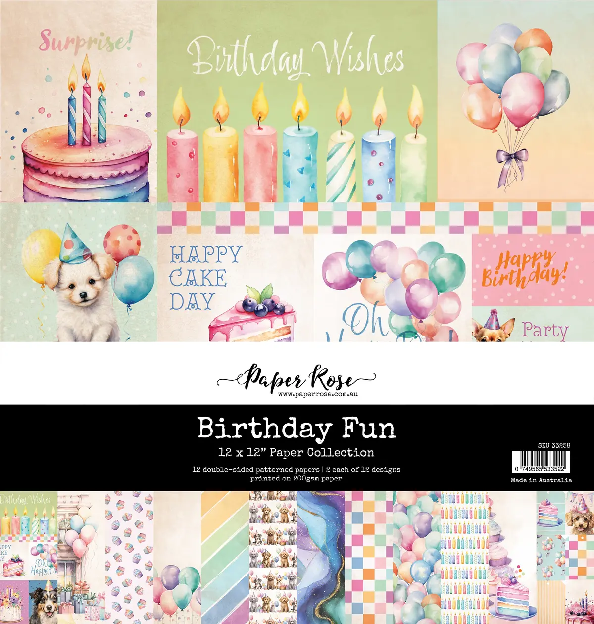 Birthday Fun 12X12 Paper Collection 33258 1