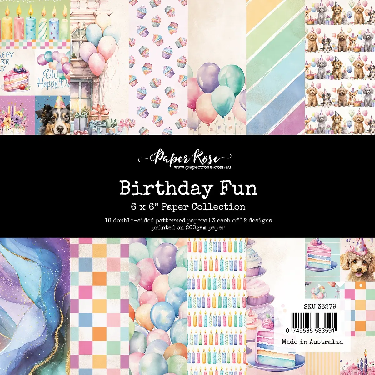 Birthday Fun 6X6 Paper Collection 33279 1