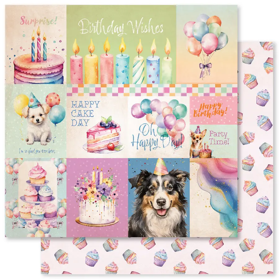 Birthday Fun A 12 X 12 Paper (12 Pc Bulk Pack) 33261 1