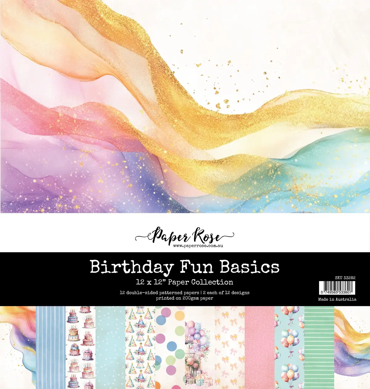Birthday Fun Basics 12X12 Paper Collection 33282 1