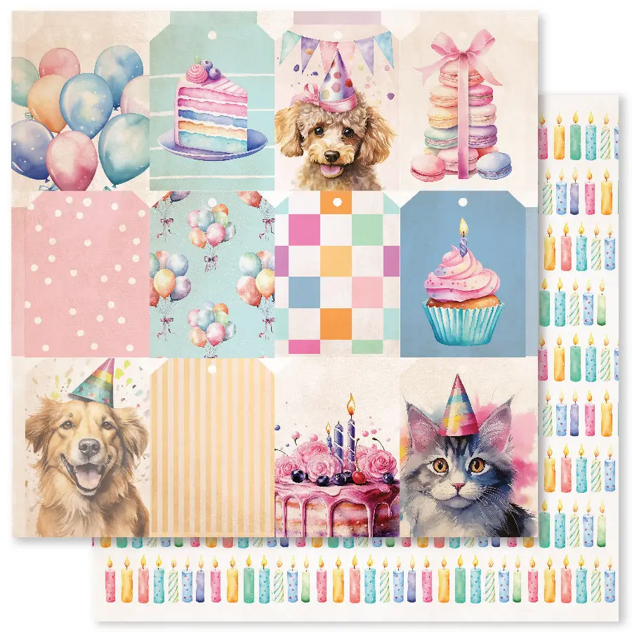 Birthday Fun C 12 X 12 Paper (12 Pc Bulk Pack) 33267 1