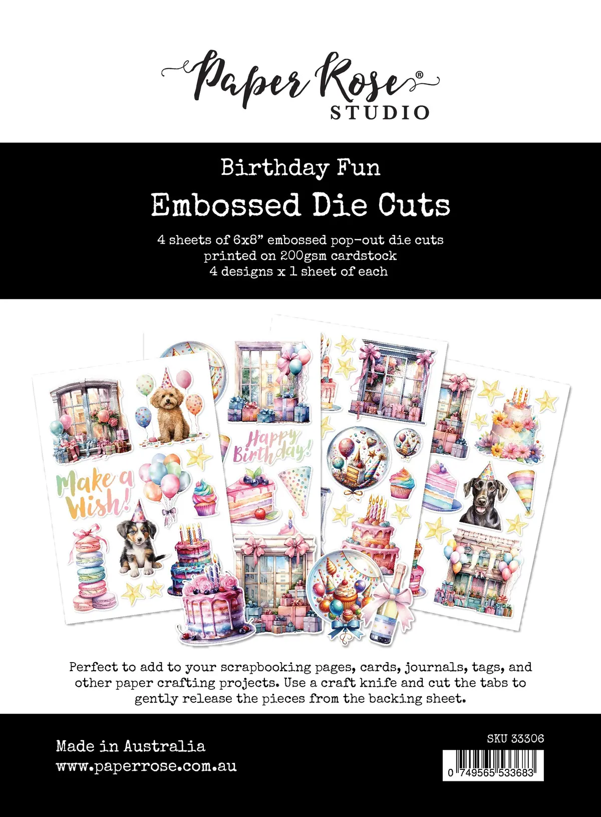Birthday Fun Embossed Die Cuts 33306 1