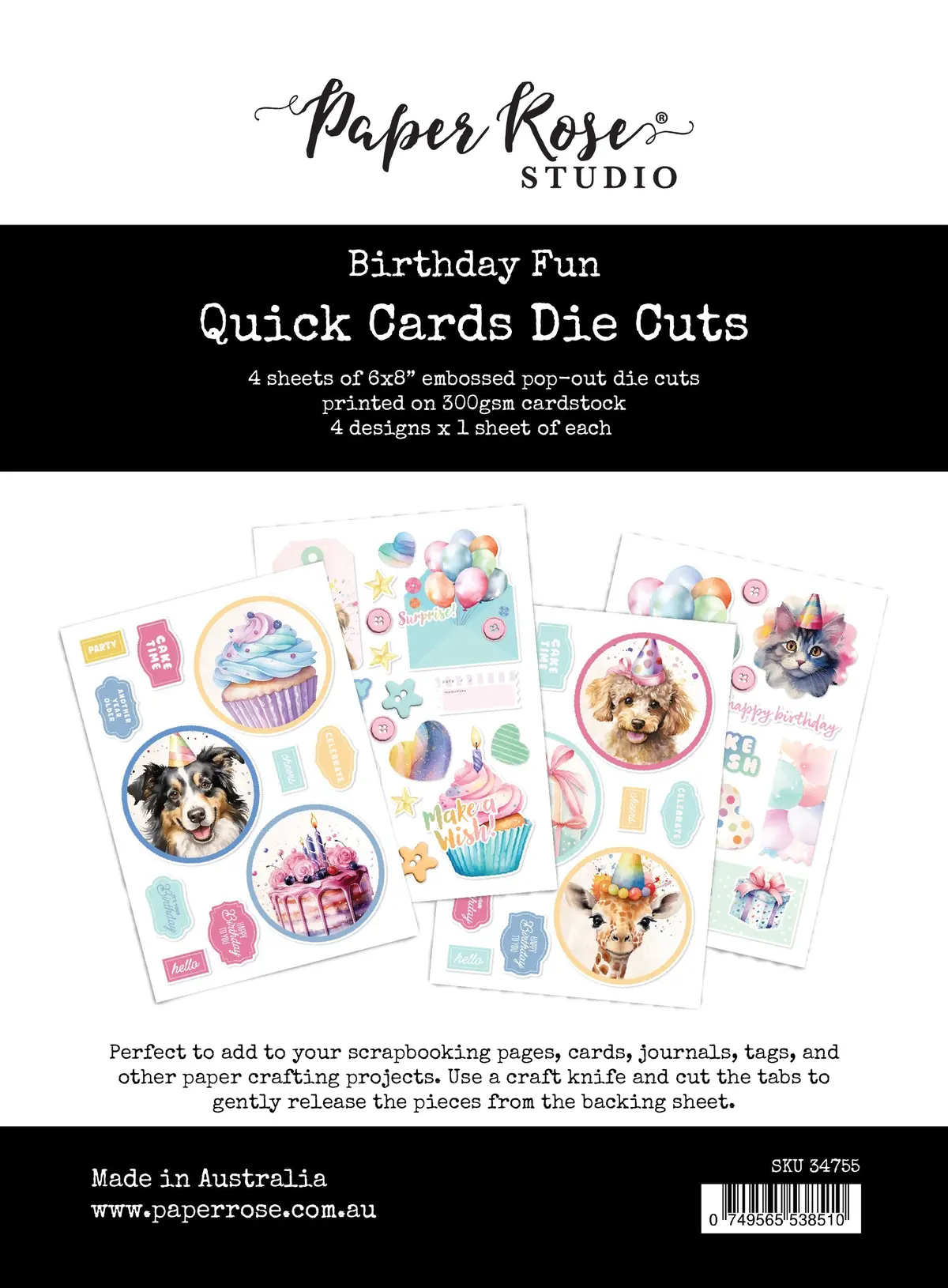 Birthday Fun Quick Card Die Cuts 34755 1