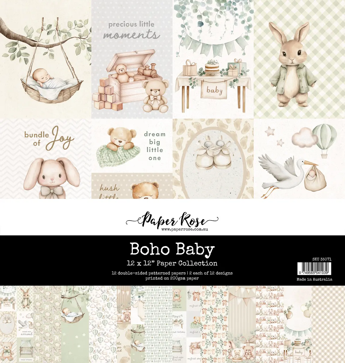 Boho Baby 12X12 Paper Collection 35071 1