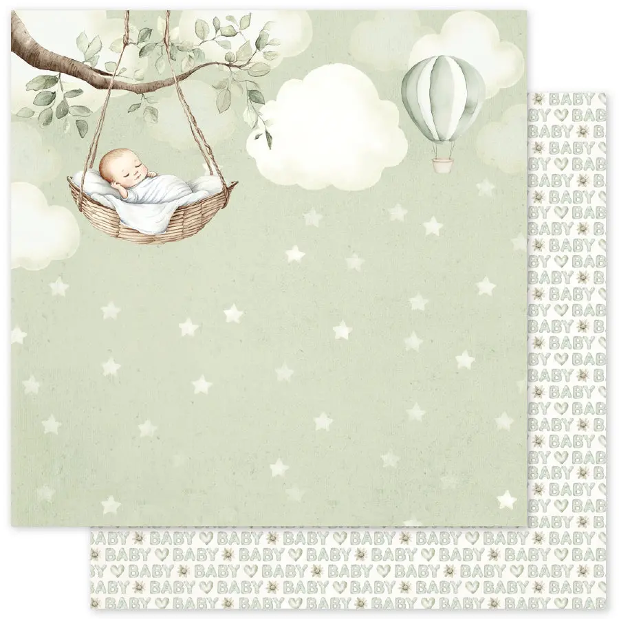 Boho Baby B 12X12 Paper (12Pc Bulk Pack) 35077 1