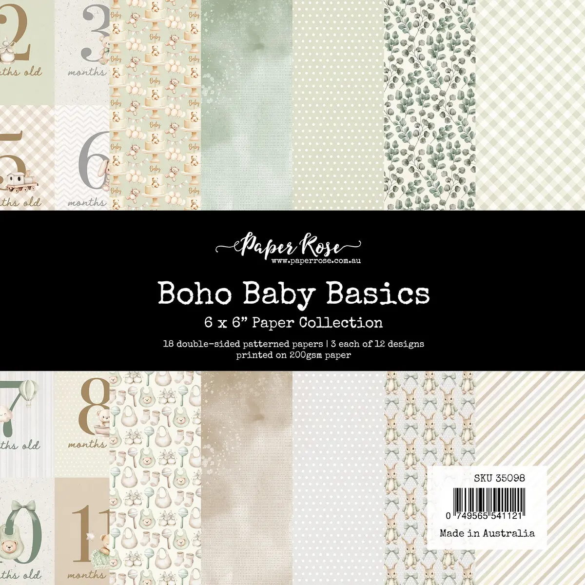 Boho Baby Basics 6X6 Paper Collection 35098 1