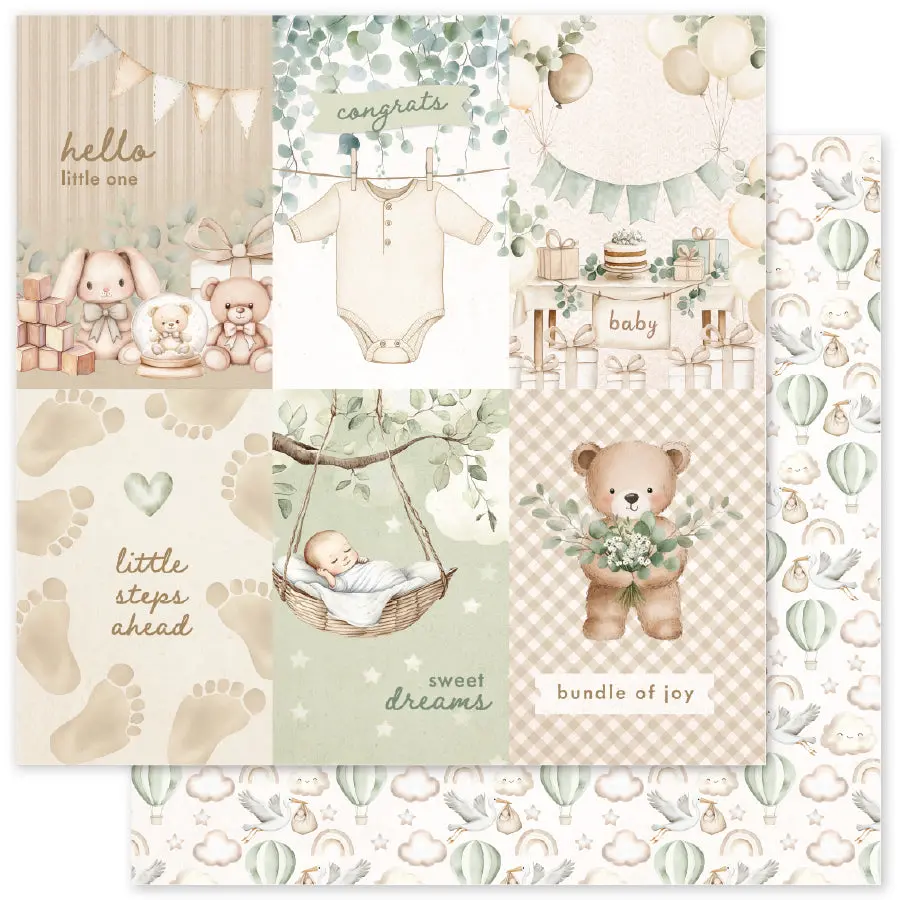 Boho Baby C 12X12 Paper (12Pc Bulk Pack) 35080 1