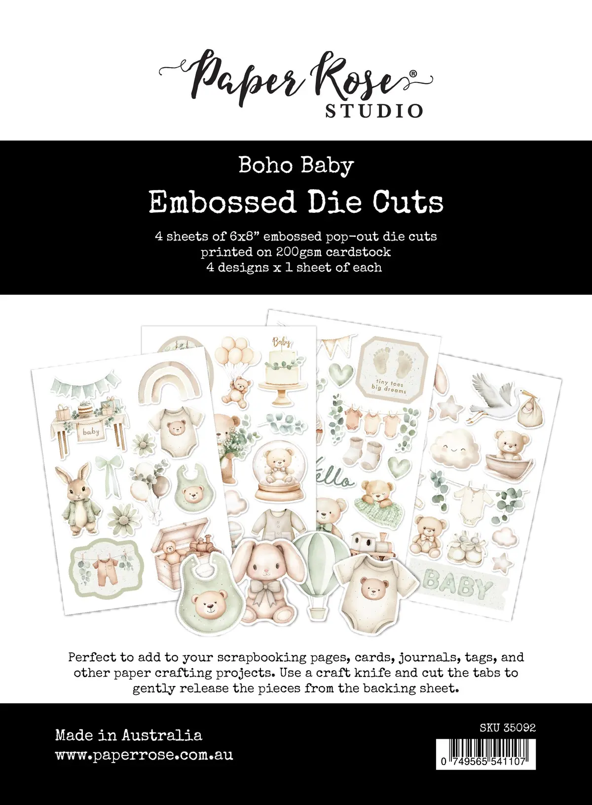 Boho Baby Embossed Die Cuts 35092 1
