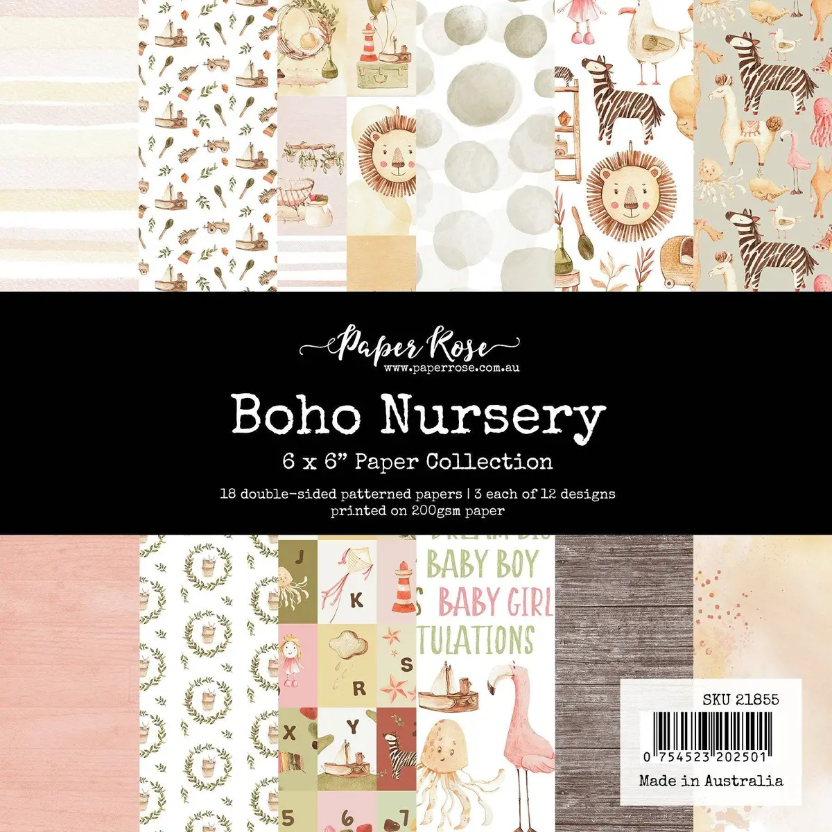 Boho Nursery 6X6 Paper Collection 21855 1