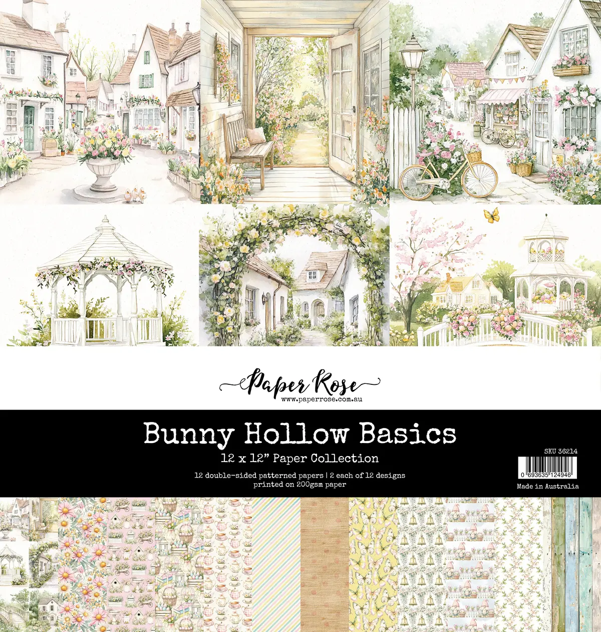 Bunny Hollow Basics 12X12 Paper Collection 36214 1