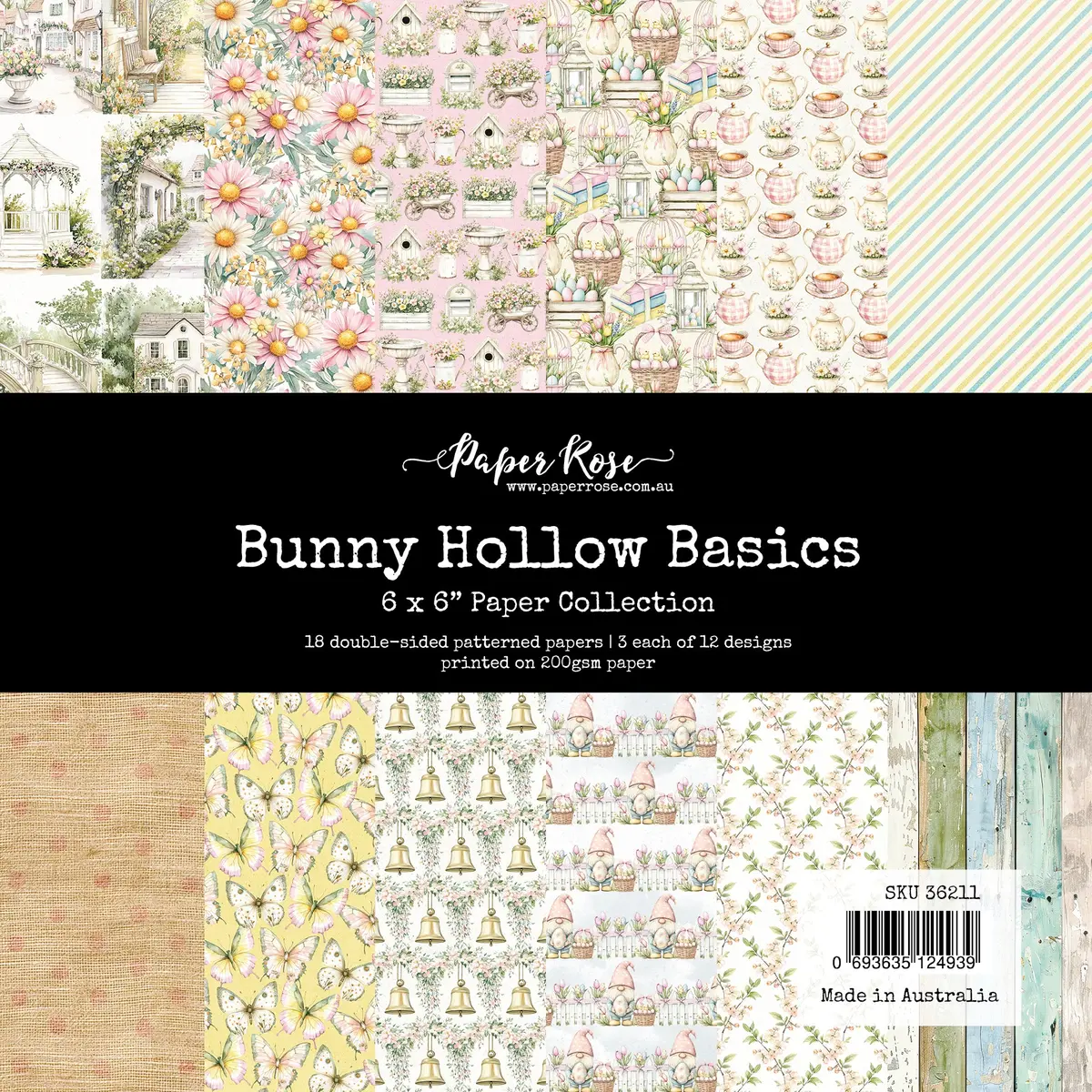 Bunny Hollow Basics 6X6 Paper Collection 36211 1
