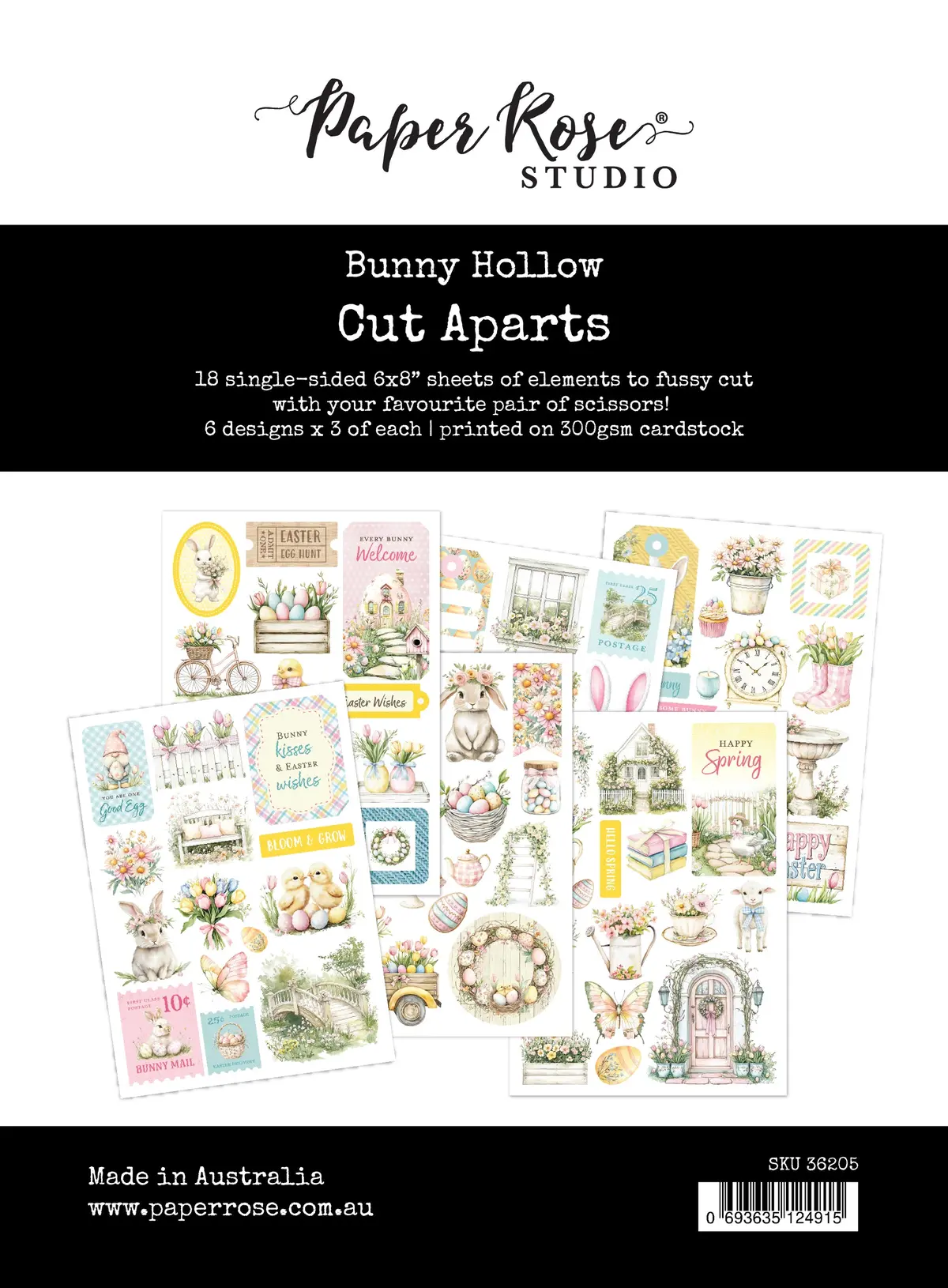 Bunny Hollow 6 X 8" Cut Aparts 36205 1